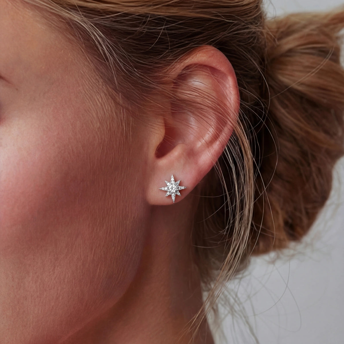 Celestial Star Moissanite Studs