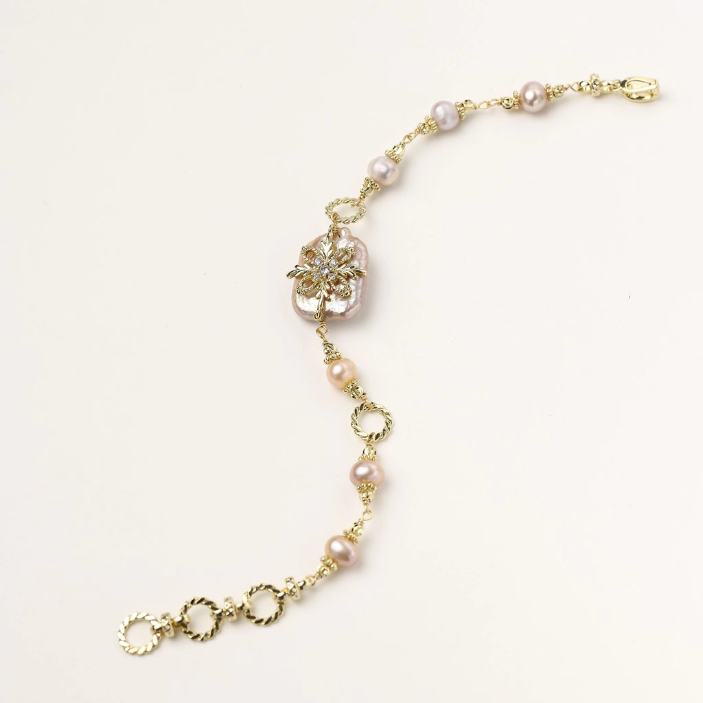Baroque Pearl Bloom Bracelet
