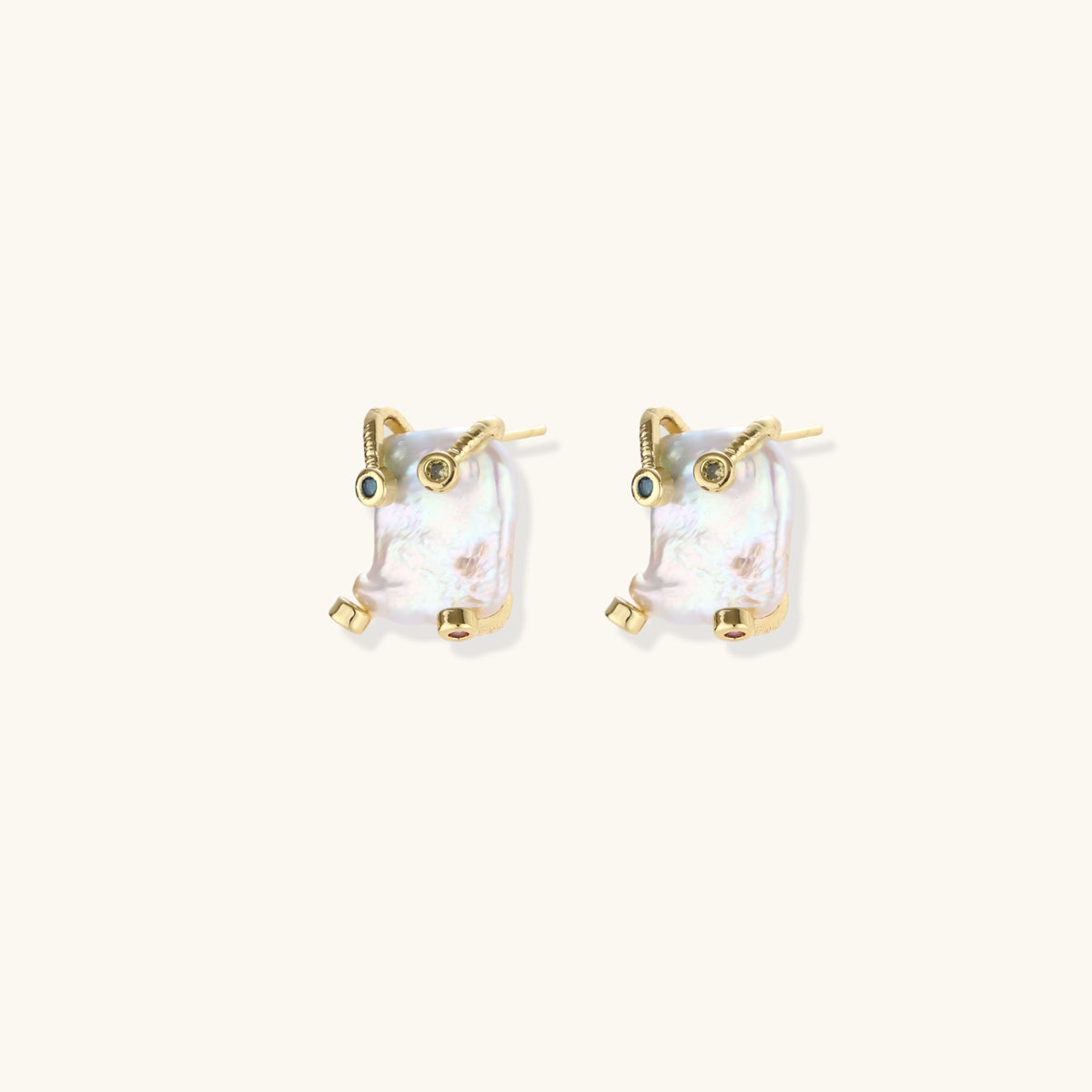 Baroque Pearl Studs