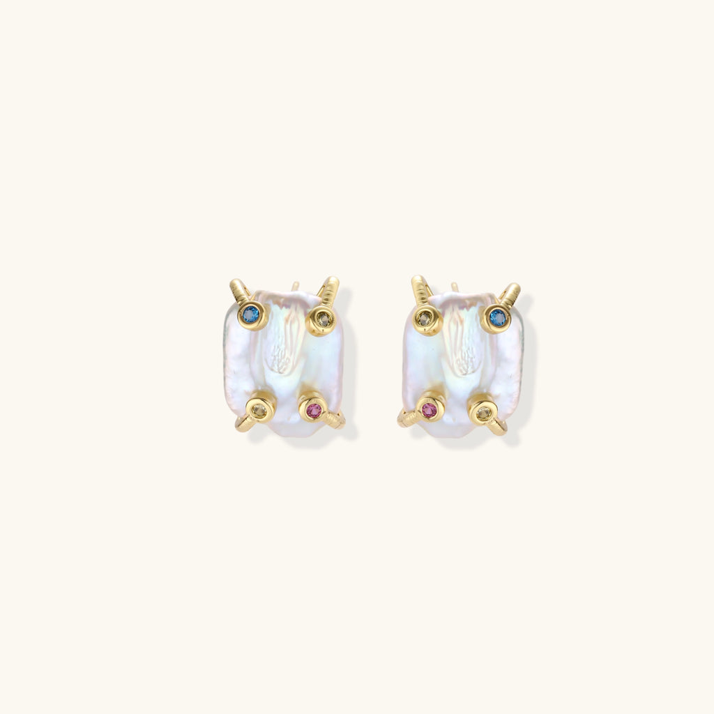 Baroque Pearl Studs