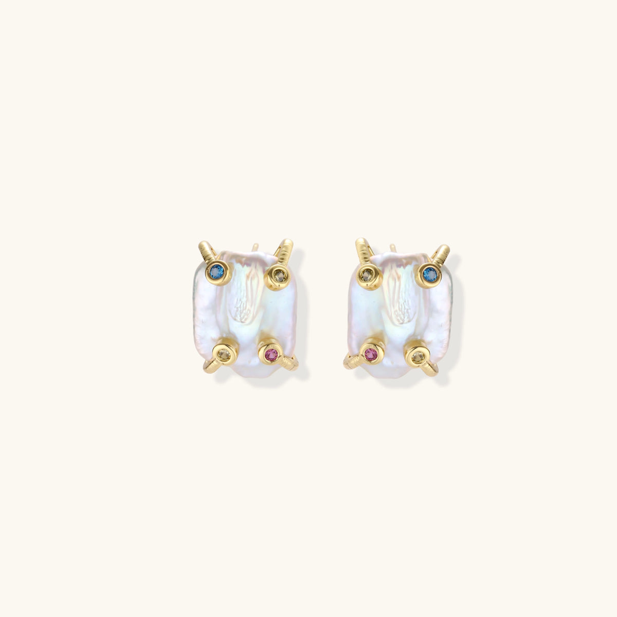 Baroque Pearl Studs
