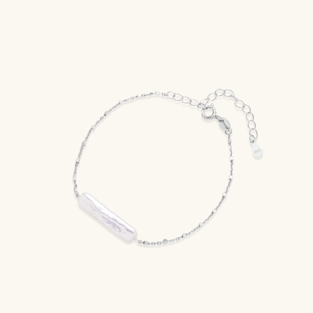 Baroque Pearl Chain Bracelet