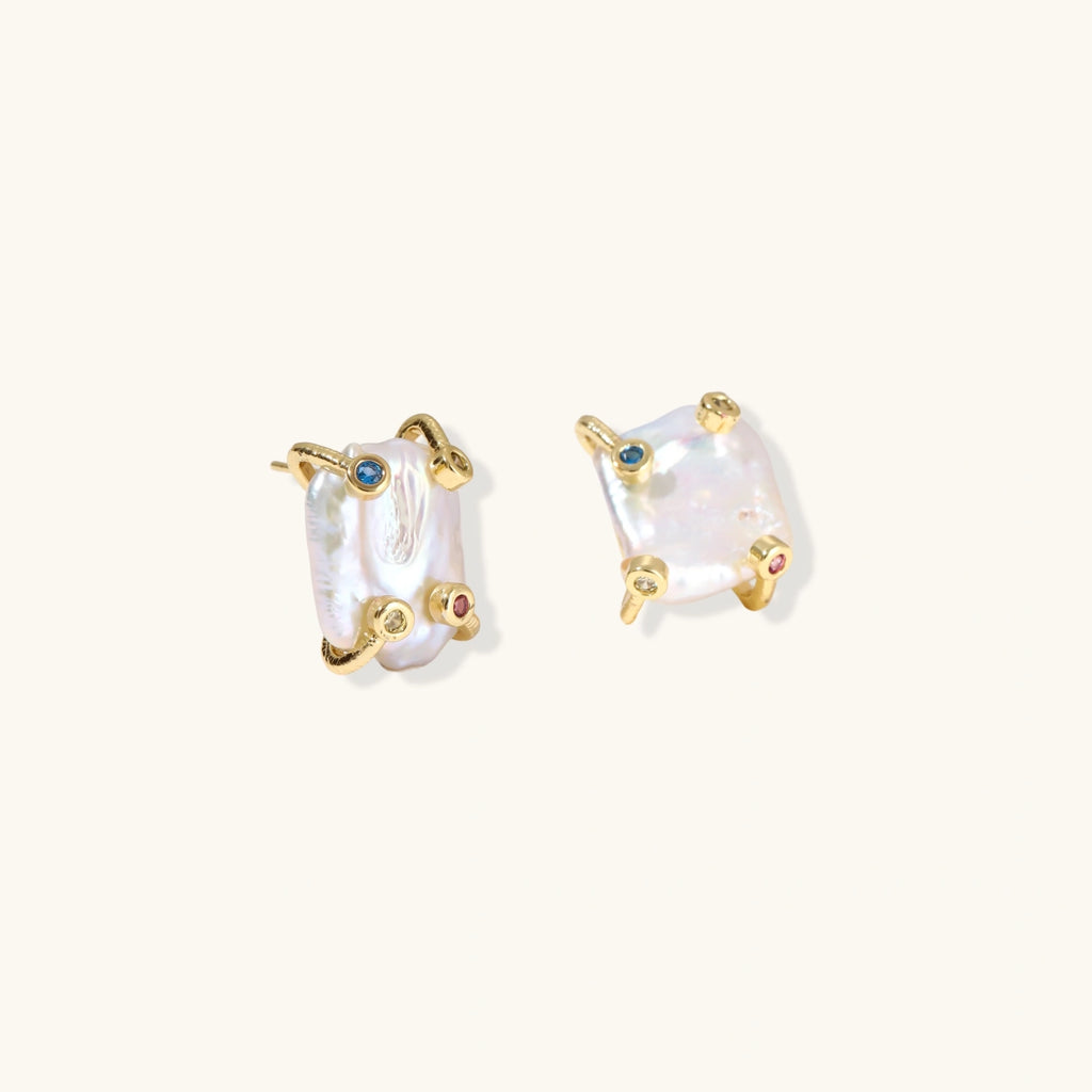Baroque Pearl Studs