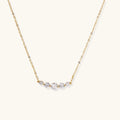 Golden Arc Crystal Necklace