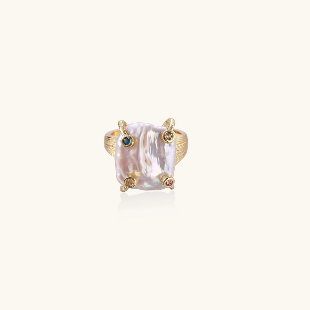 Baroque Pearl Statement Ring