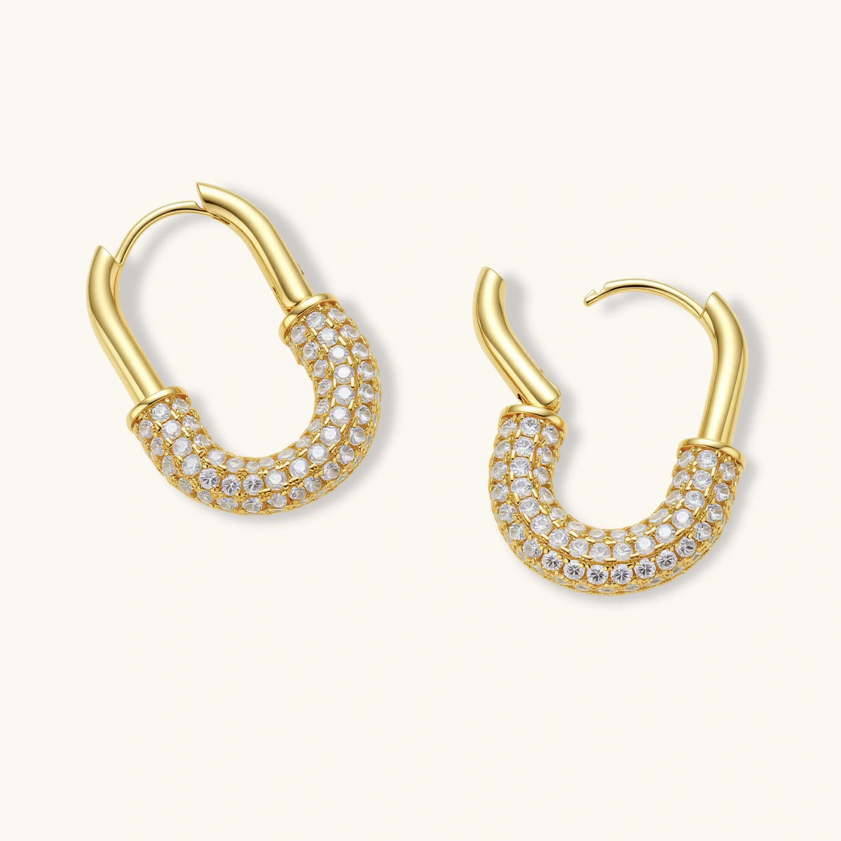 Golden Glow Huggie Hoops